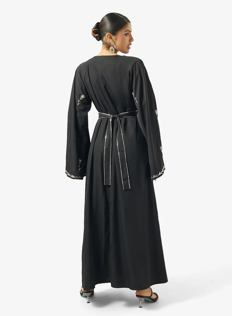 Khizana Embroidered Abaya With Sheila